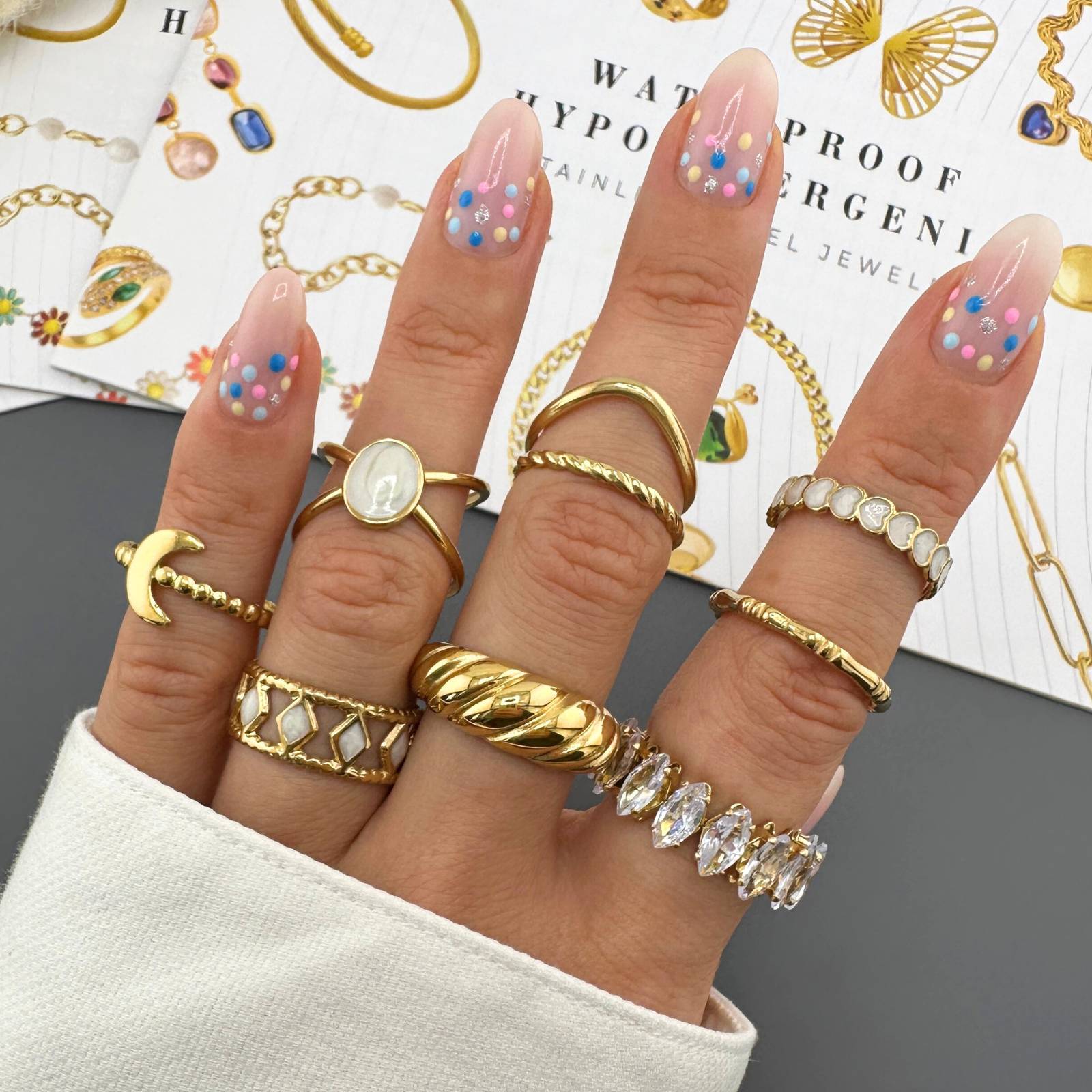 Modern Loop Statement Ring | 18K Gold Plated Stainless Steel