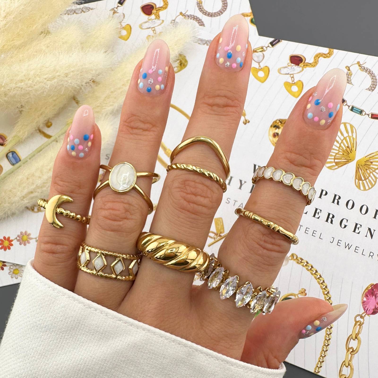 Modern Loop Statement Ring | 18K Gold Plated Stainless Steel